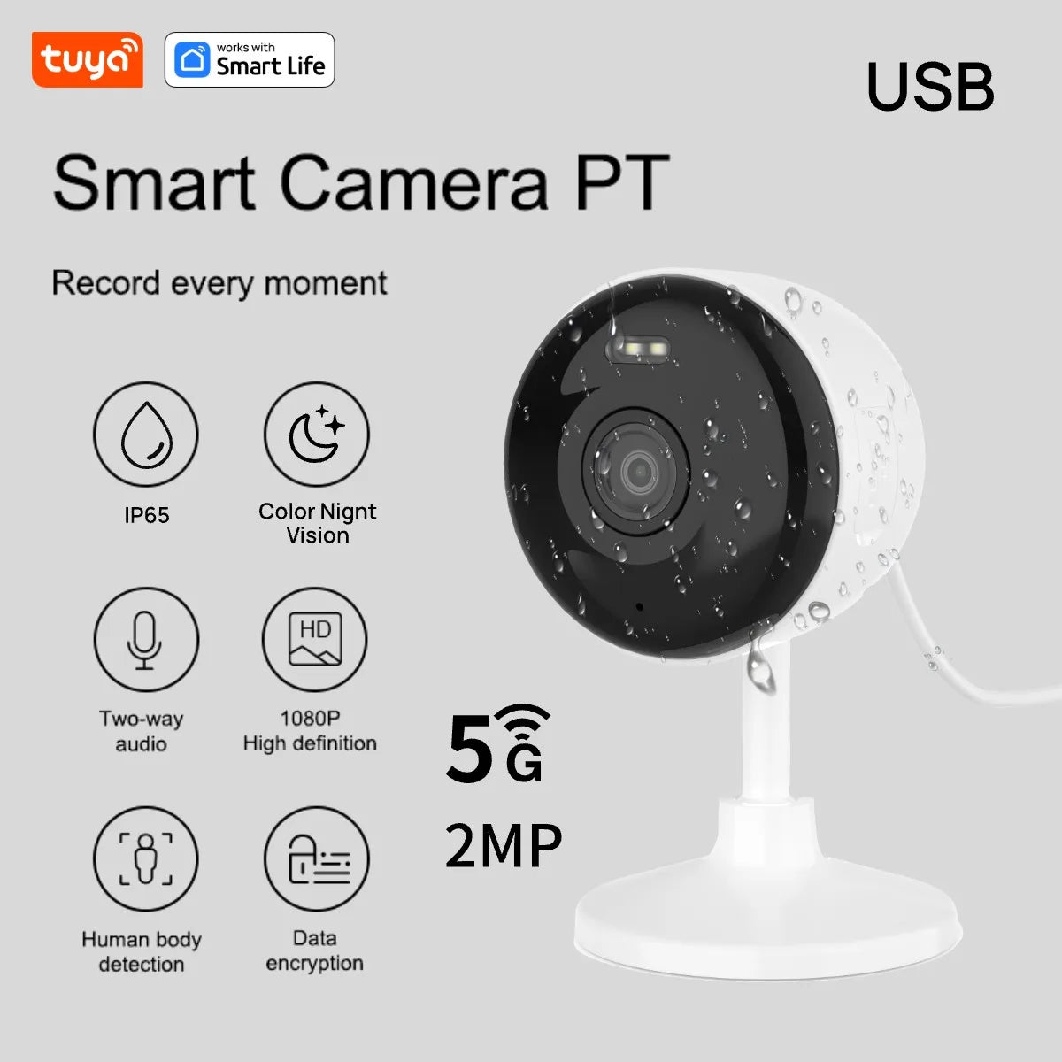 Tuya 1080p Wi-Fi Smart Security Camera
