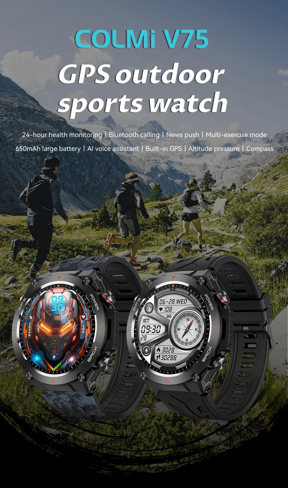 V75 GPS Smartwatch 2024