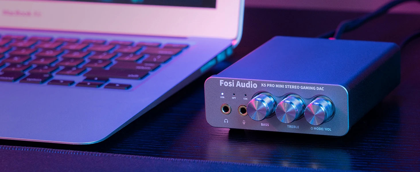 Fosi Audio K5 PRO USB DAC & Headphone Amp