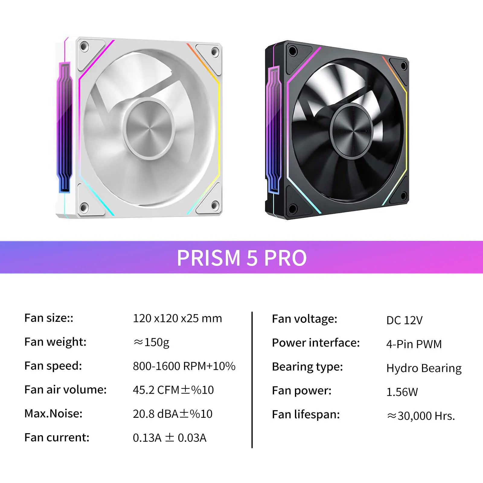 PRISM 5 PRO 120mm ARGB PWM Fan