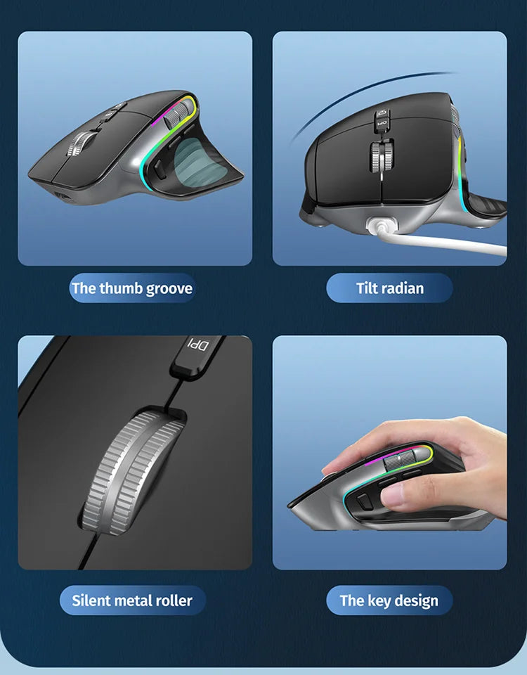 Multi-Device Wireless Bluetooth Mouse