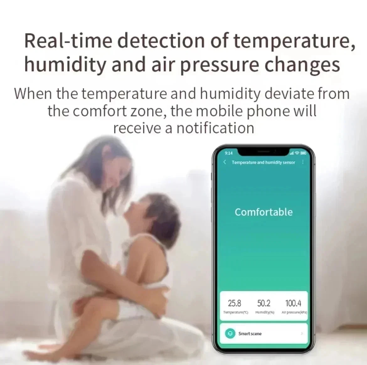 Zigbee Smart Temperature & Humidity Sensor