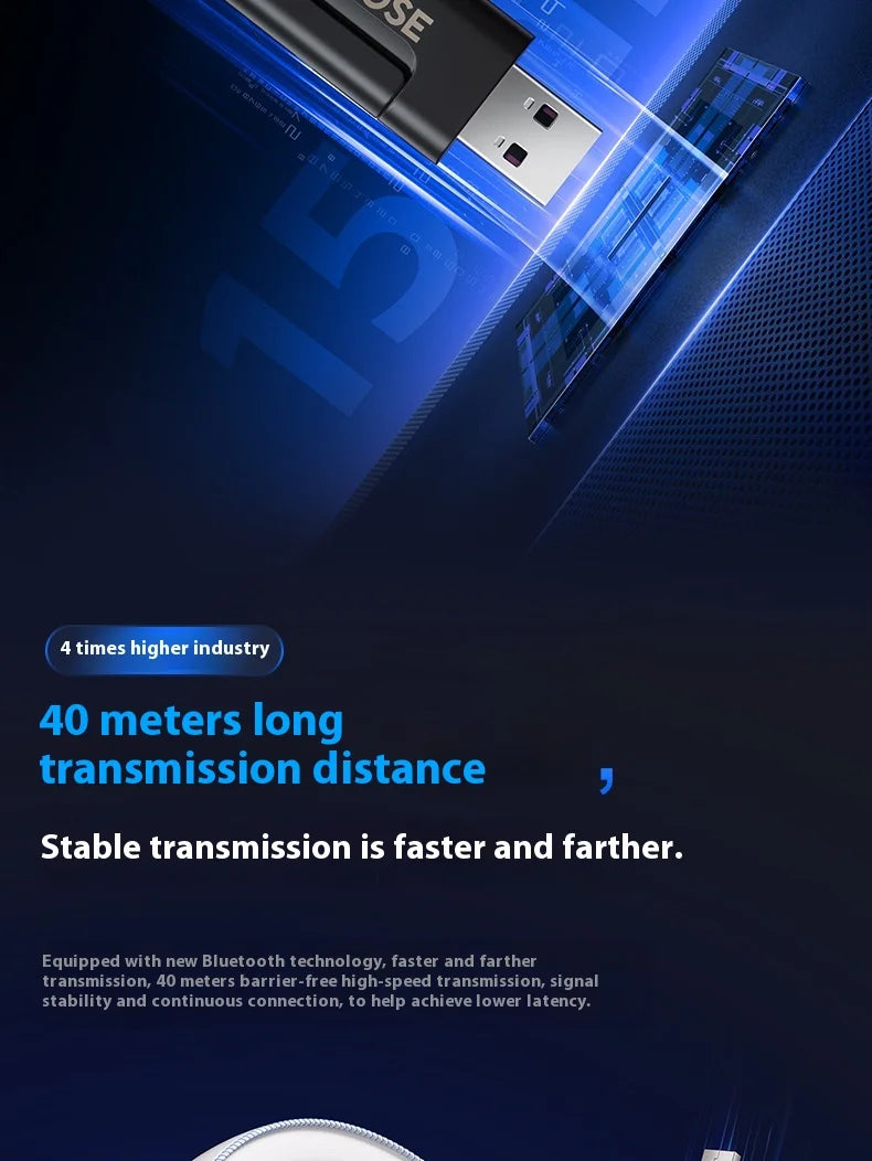 MCHOSE V9 Pro Tri-Mode Gaming Headphones with ANC