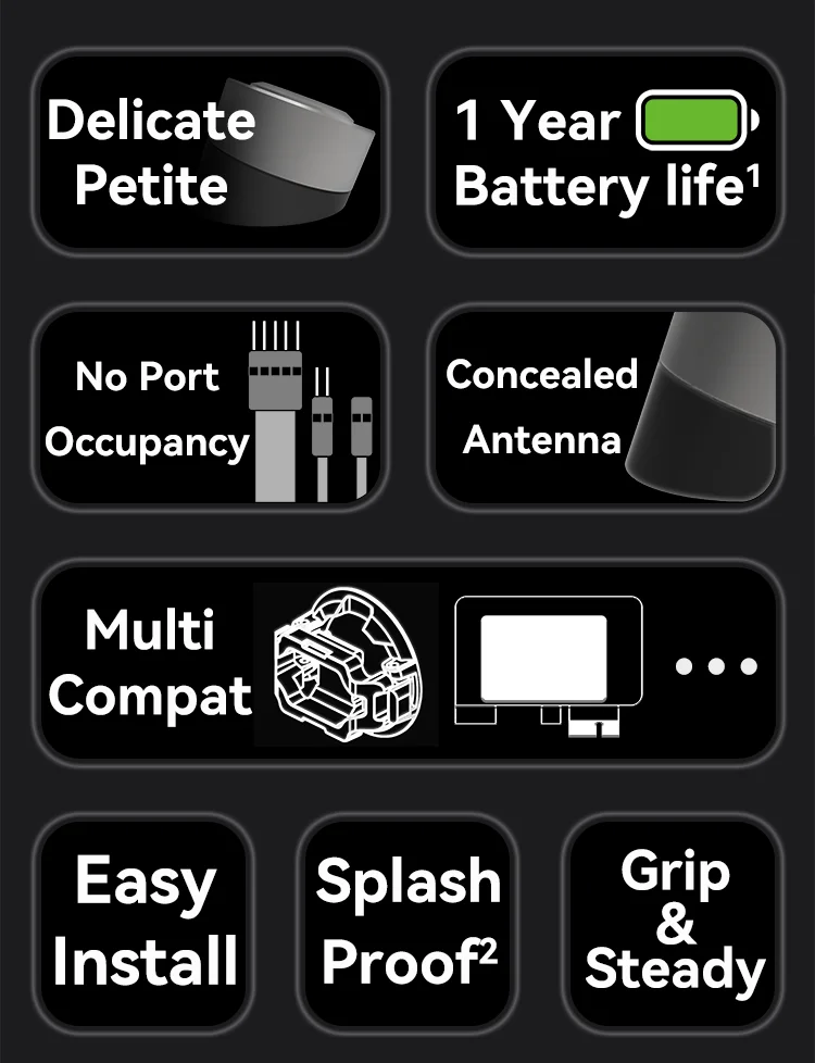 Wireless Metal PC Power Button Switch with USB Support