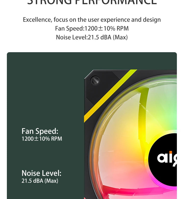 AM12 120mm ARGB PC Cooling Fan Kit