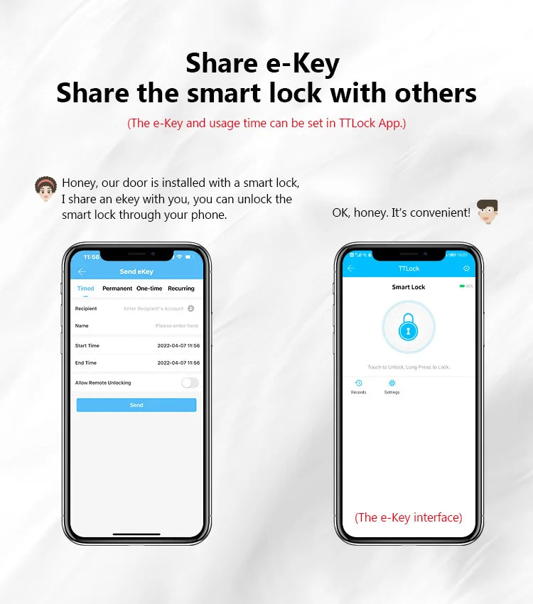 Tuya WiFi Fingerprint Smart Door Lock