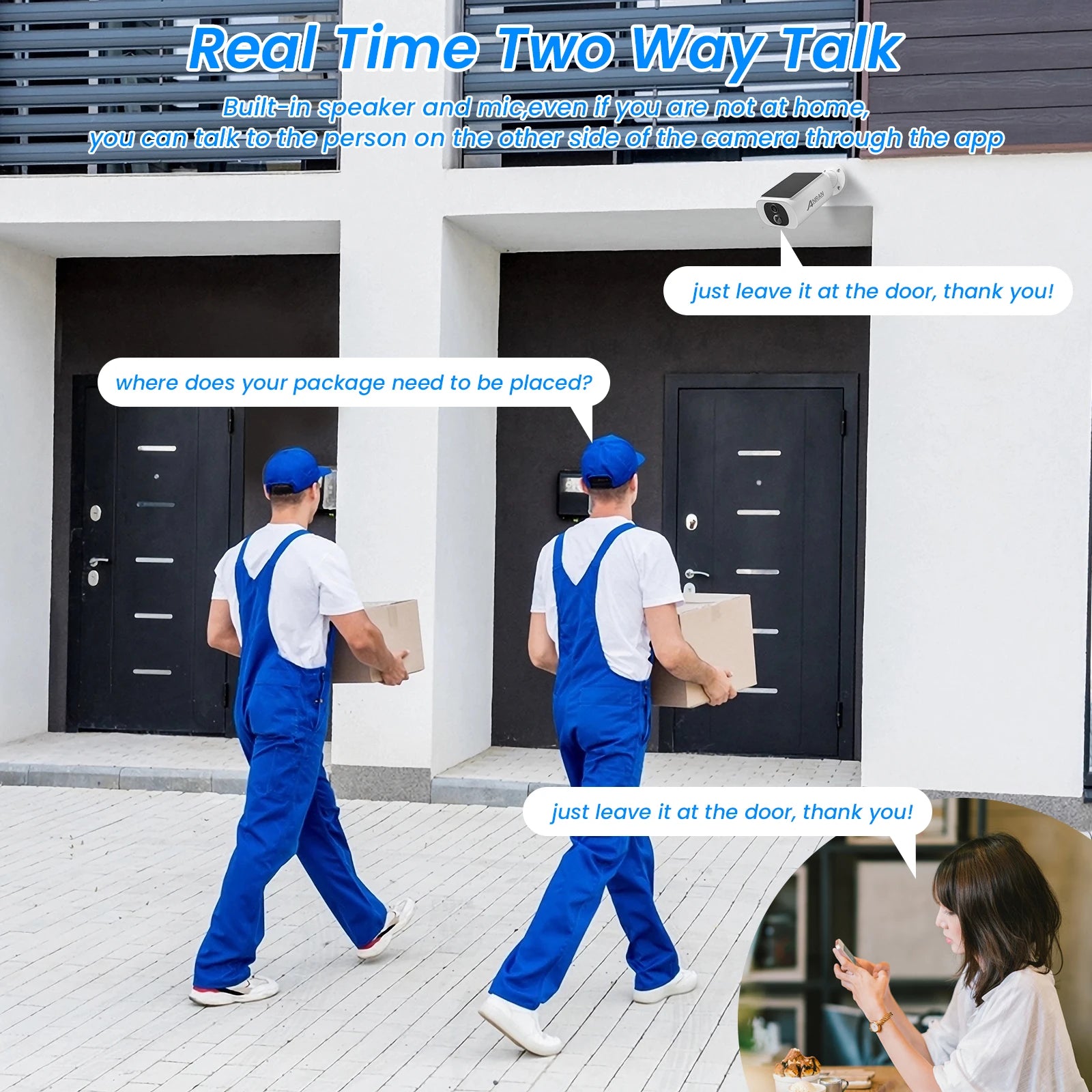 Solar WiFi Outdoor Security Camera Set