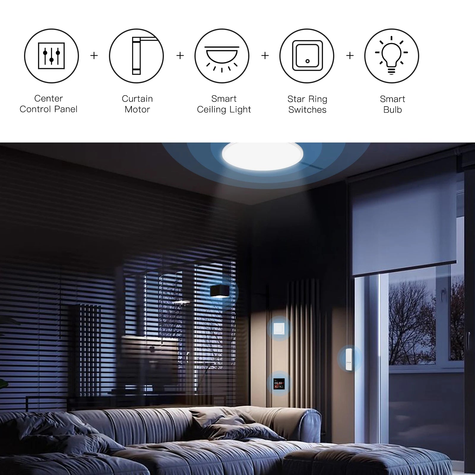 Tuya WiFi Smart Roller Blind Motor