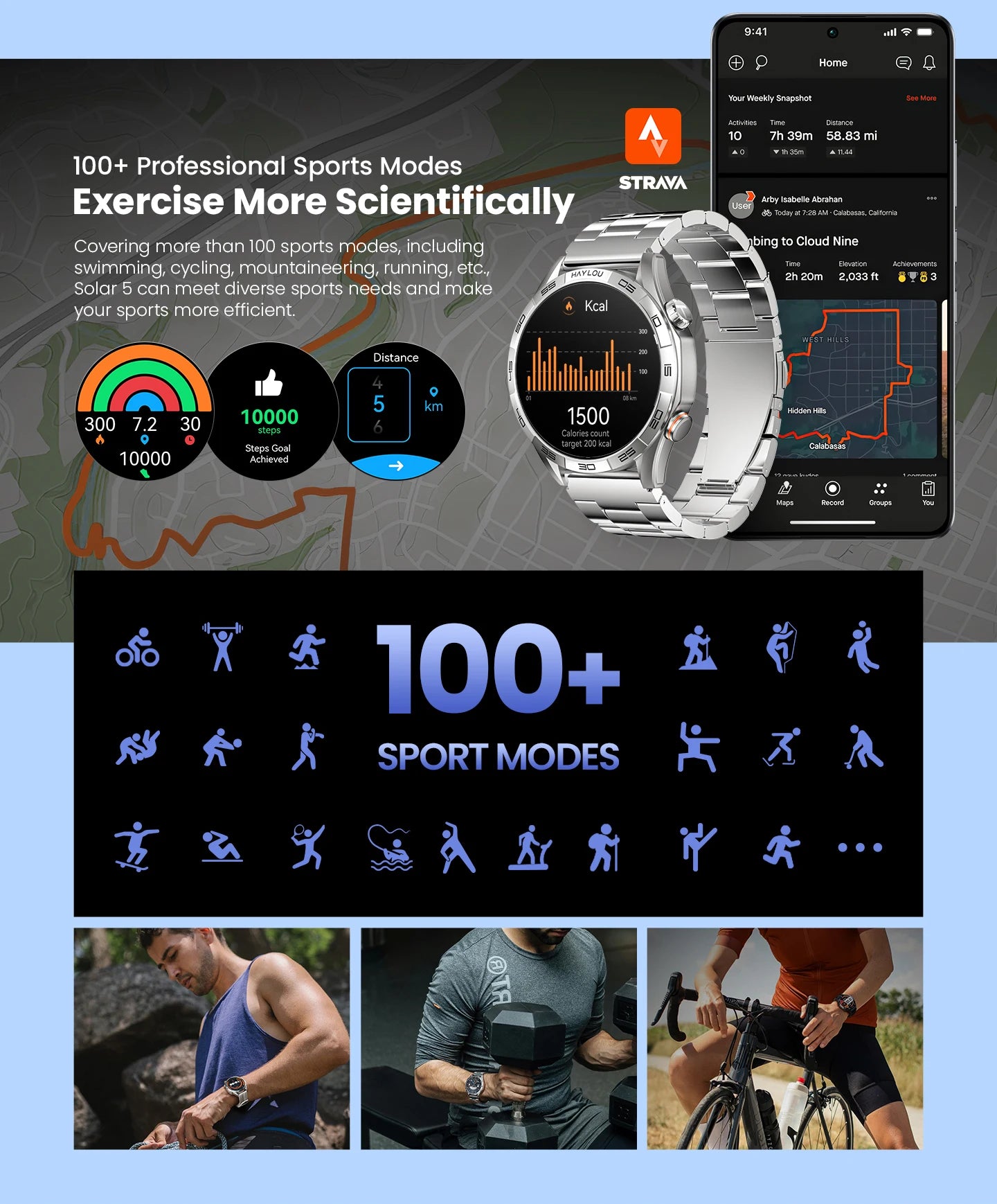 Solar 5 Voice Calling Smartwatch