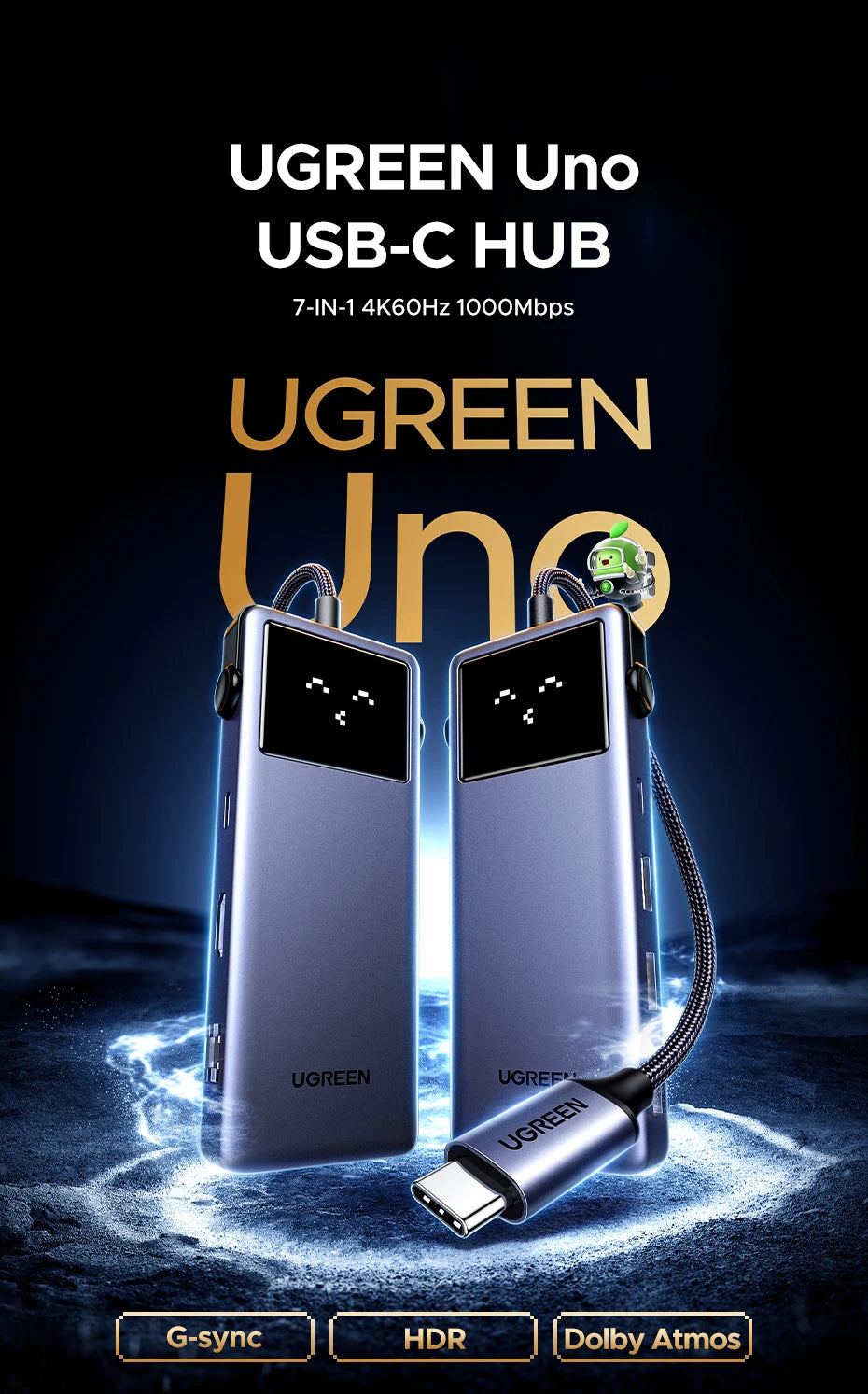 Uno 7-in-1 USB-C Hub Docking Station