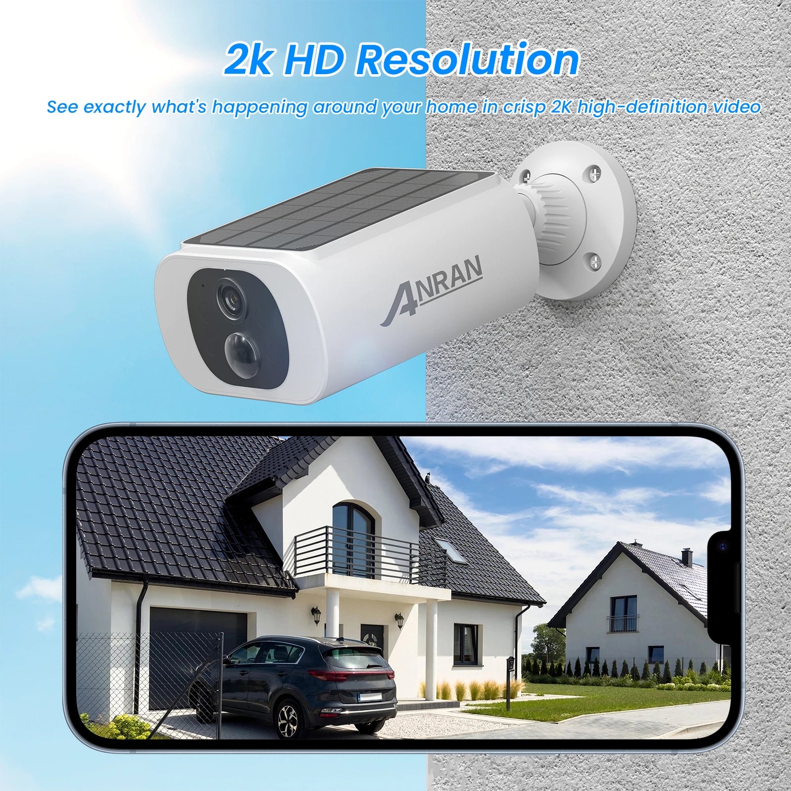 Solar WiFi Outdoor Security Camera Set