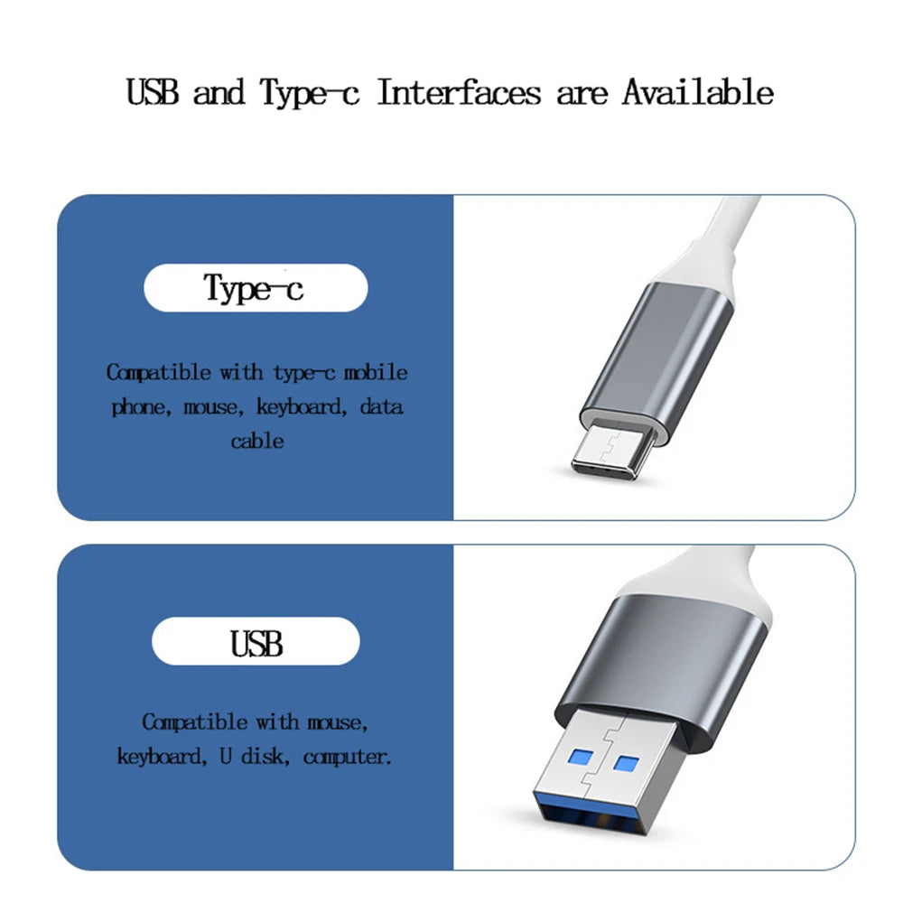 4-Port USB 3.0 Hub Type-C Splitter