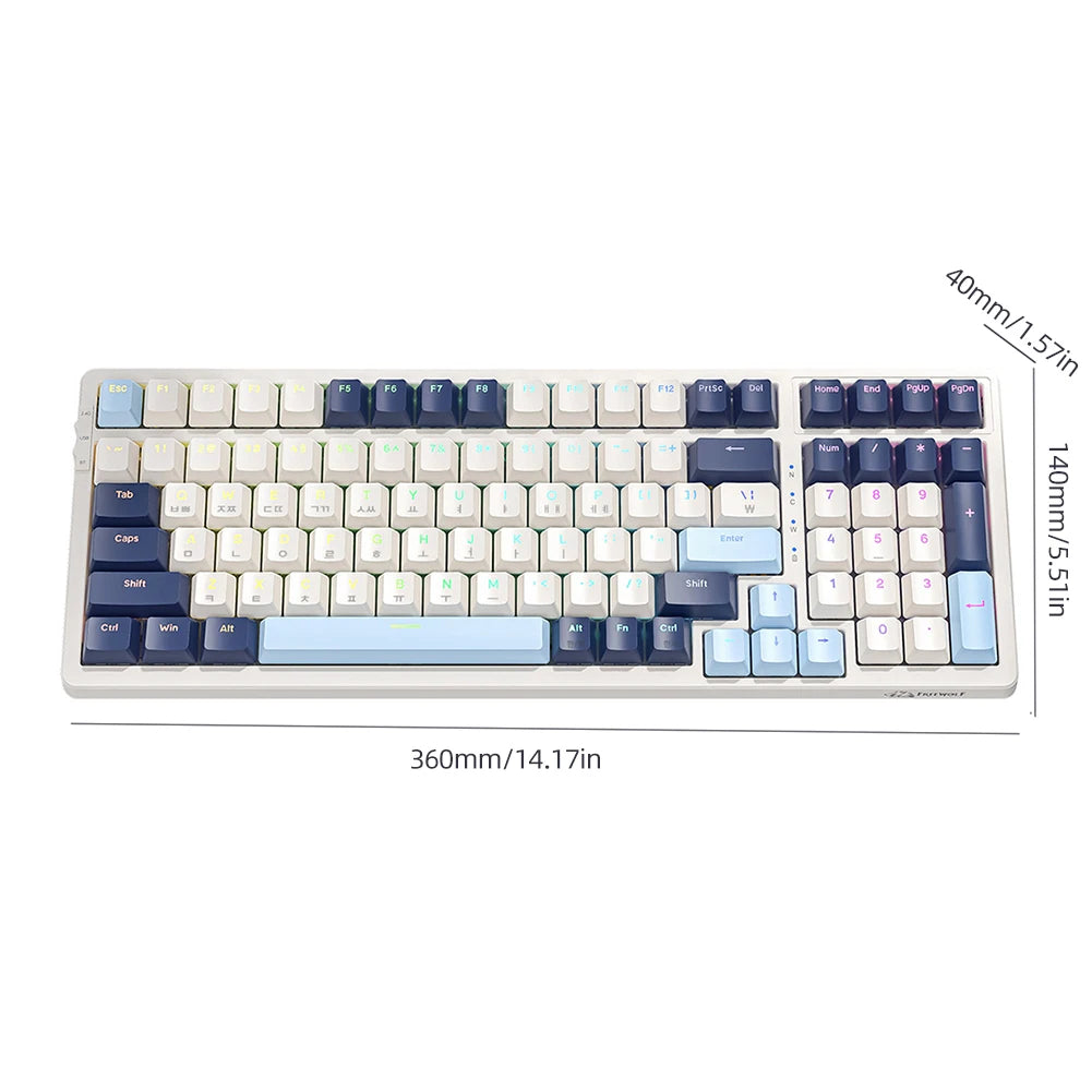 Wireless Mechanical Keyboard 100-Key