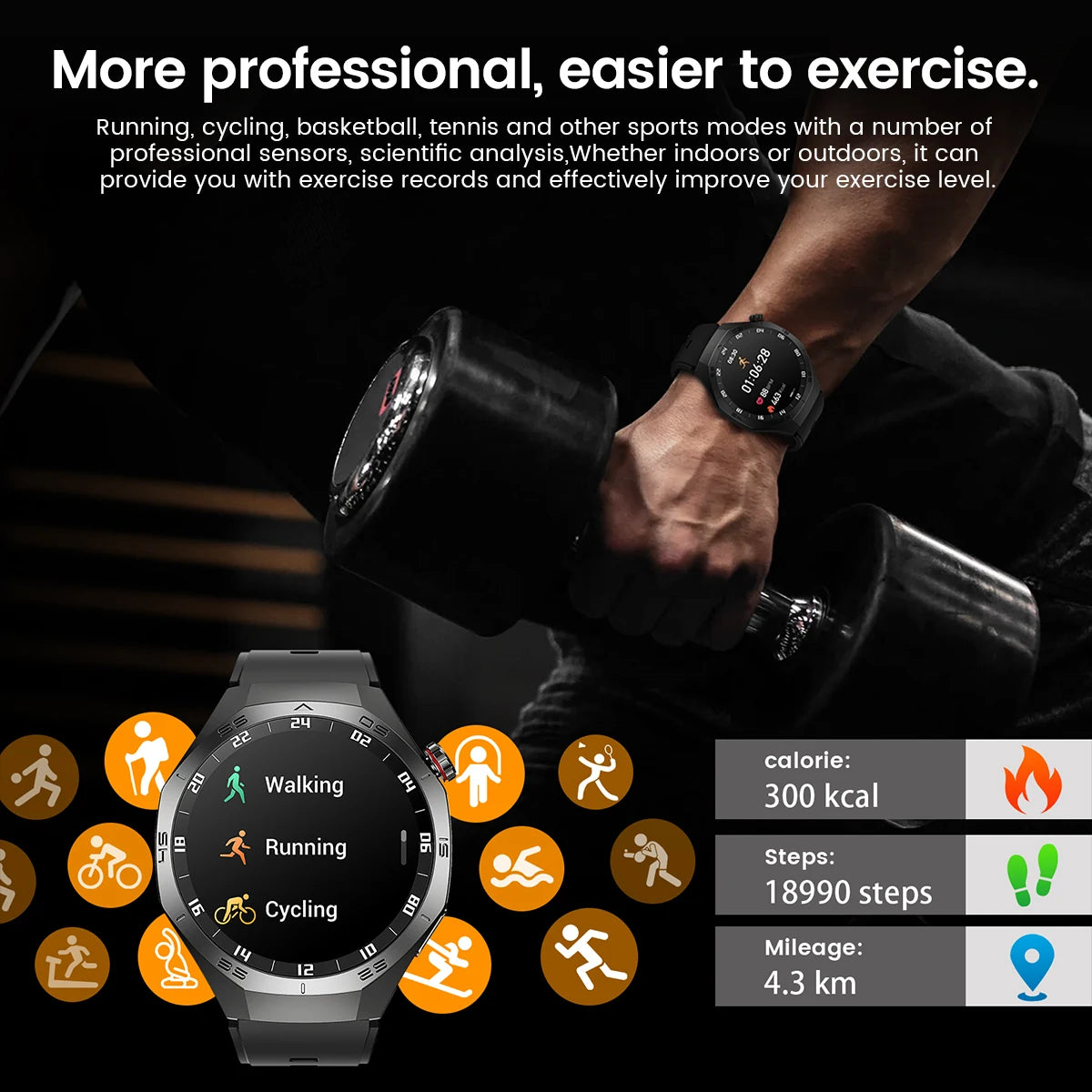 2025 Smartwatch with AMOLED Display, GPS & Bluetooth Calls