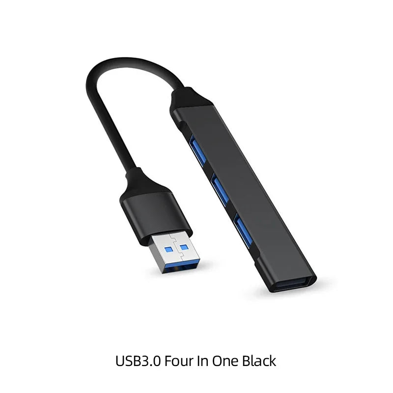 4-Port USB 3.0 Hub Type-C Splitter