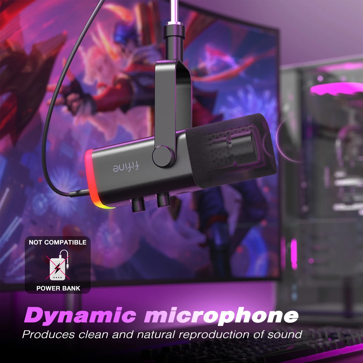 AM8 USB/XLR Dynamic Gaming Microphone