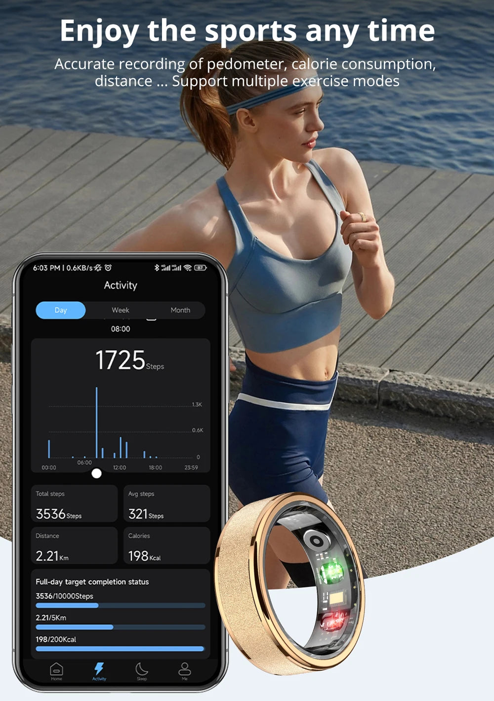 R10 Smart Ring with Charging Case