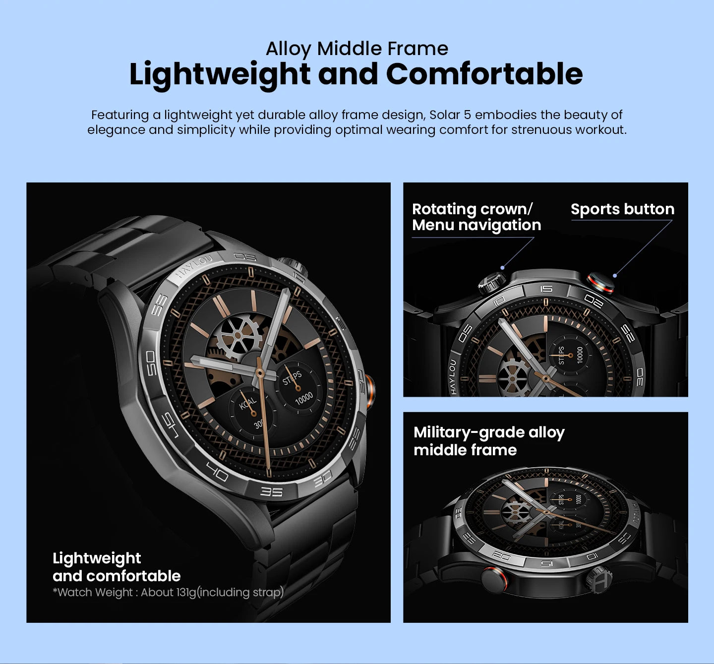 Solar 5 Voice Calling Smartwatch