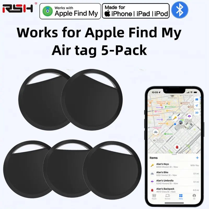 5-Pack Smart AirTag Tracker