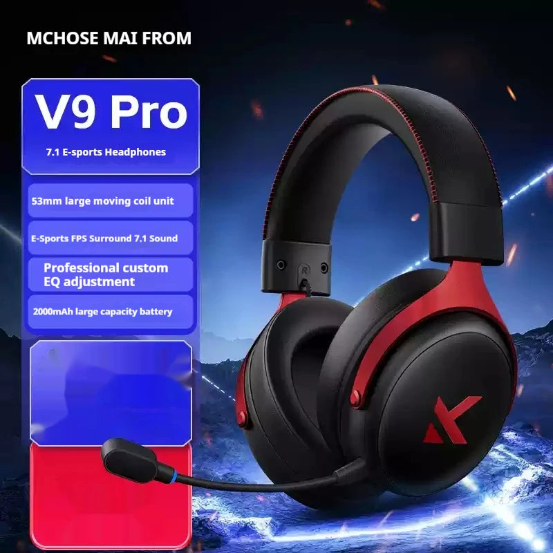 MCHOSE V9 Pro Tri-Mode Gaming Headphones with ANC