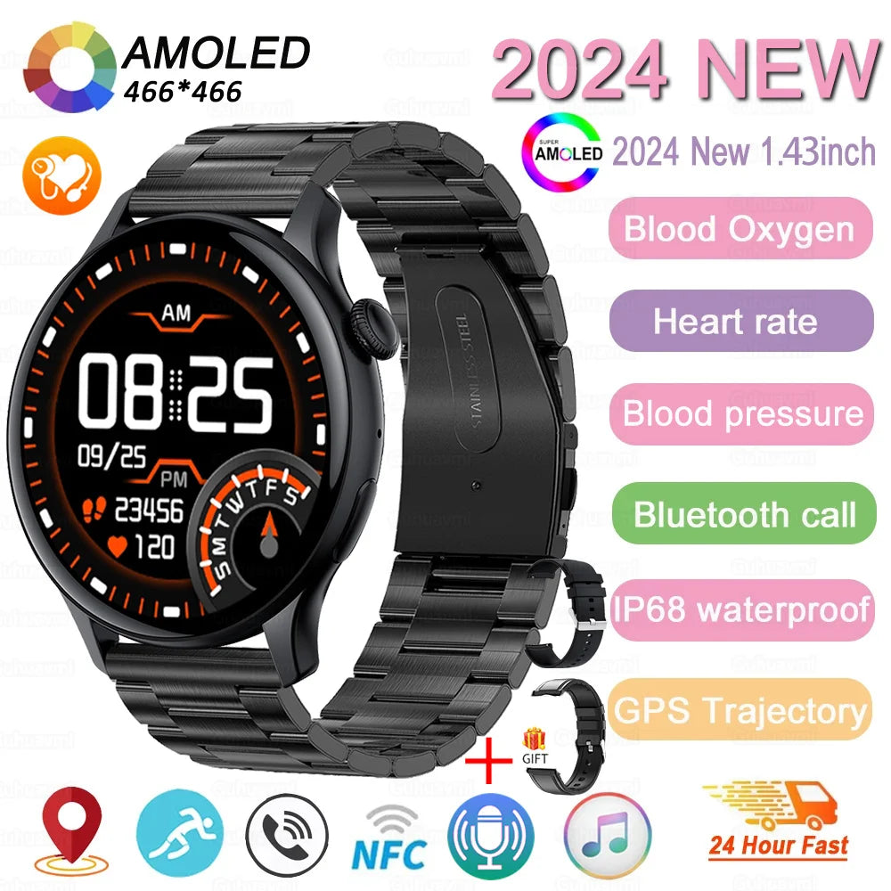 2024 GPS AMOLED Smartwatch for Women