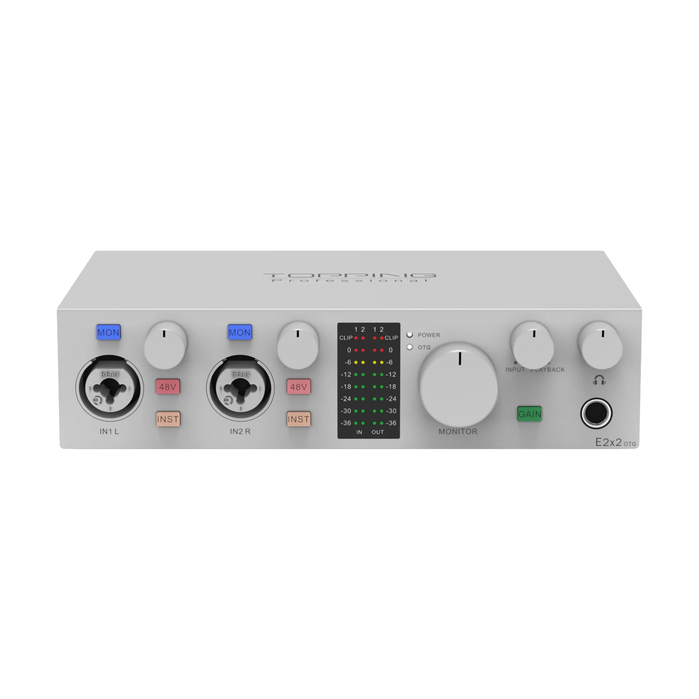 TOPPING E2x2 OTG Professional Audio Interface 2 In 2 Out