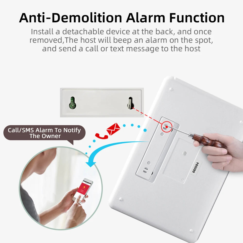 PGST 103 4G WiFi GSM Home Security System with PIR Motion Sensor