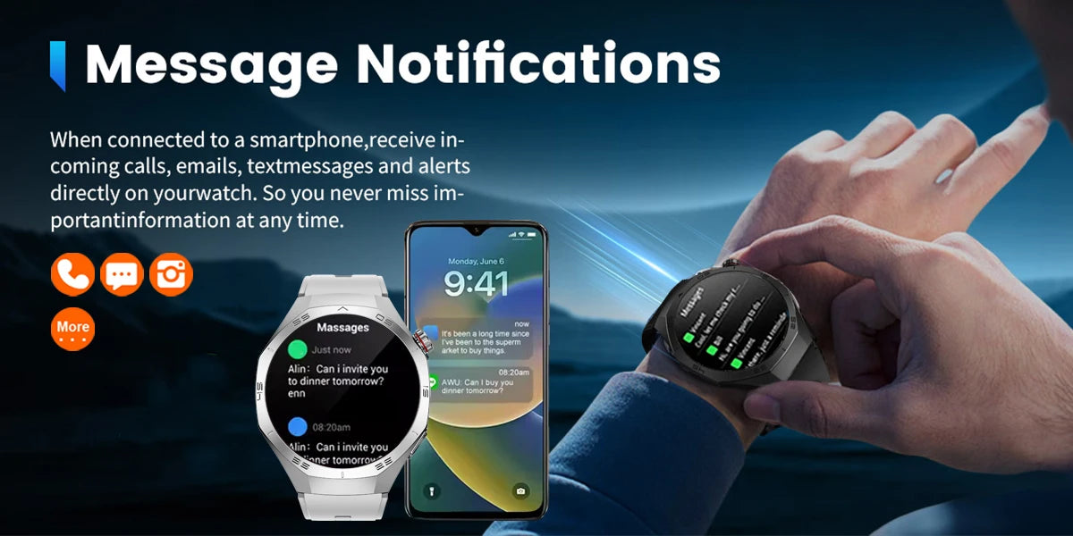 2025 Smartwatch with AMOLED Display, GPS & Bluetooth Calls