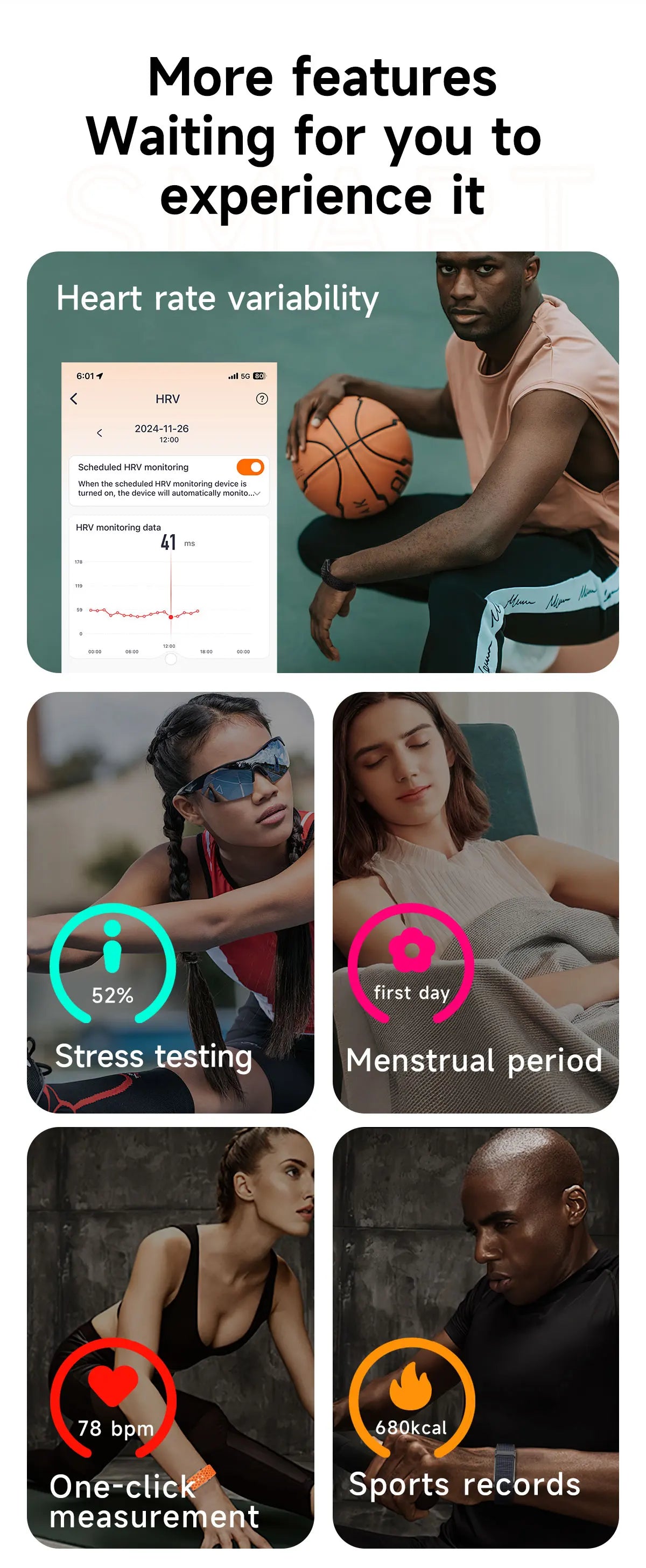 Unisex Smart Fitness Bracelet