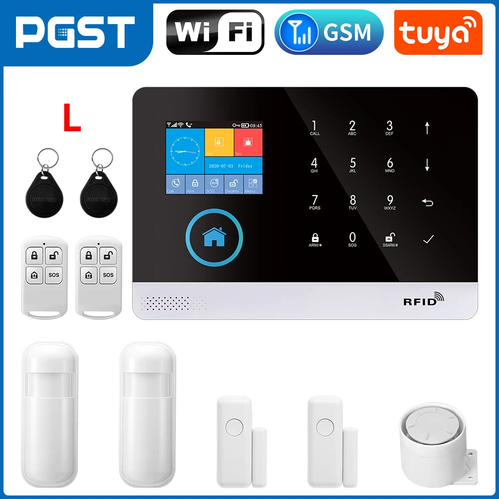 PGST 103 4G WiFi GSM Home Security System with PIR Motion Sensor