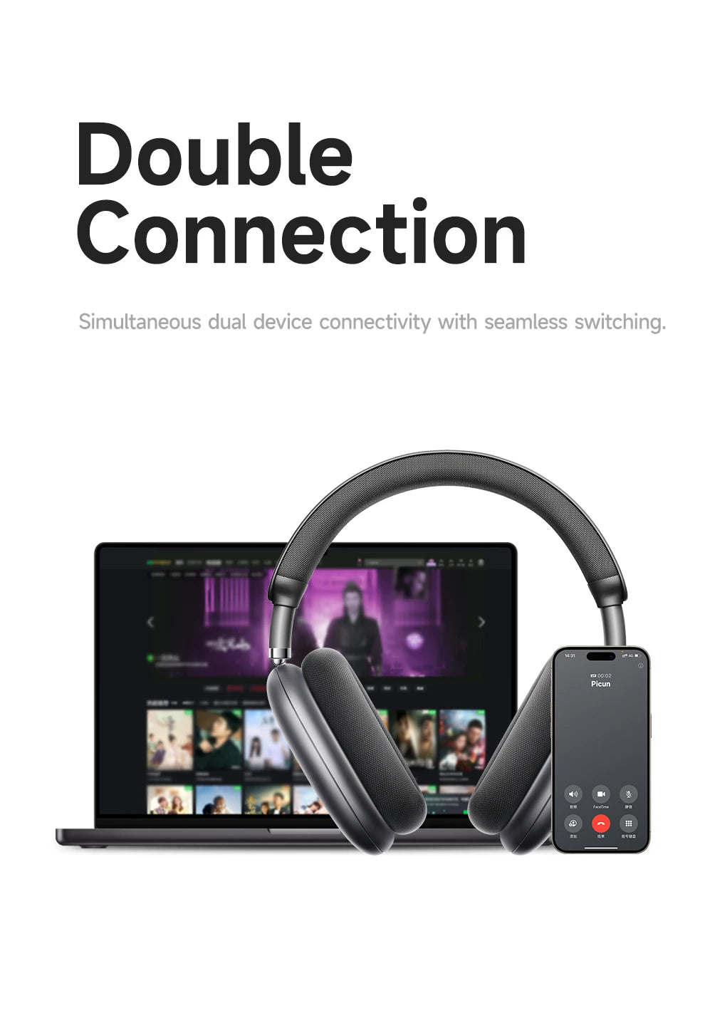 F8 Pro ANC Wireless Headphones