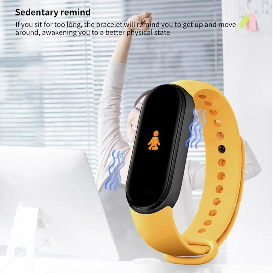 M6 Smart Watch Fitness Tracker with Heart Rate & BP Monitor