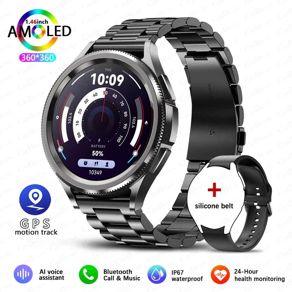 Smart Watch 6 Classic Bluetooth Call Fitness & Health Tracker