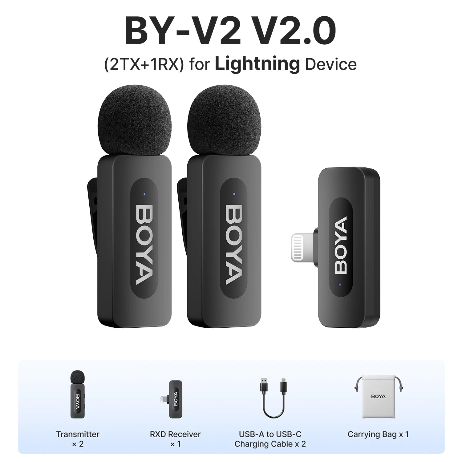 BY-V3 Wireless Lavalier Microphone
