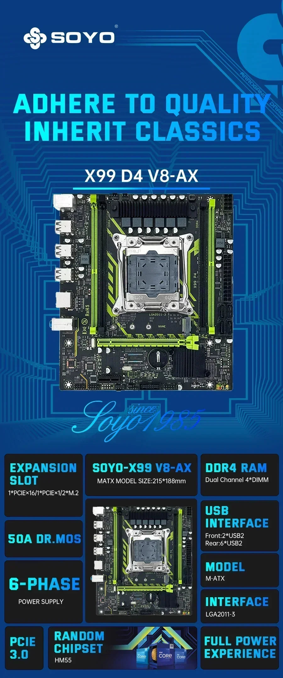 X99 Motherboard Kit with Xeon CPU