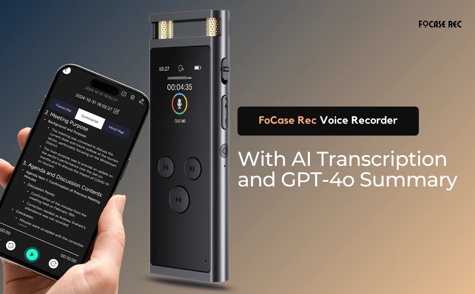 AI Voice Recorder 64GB
