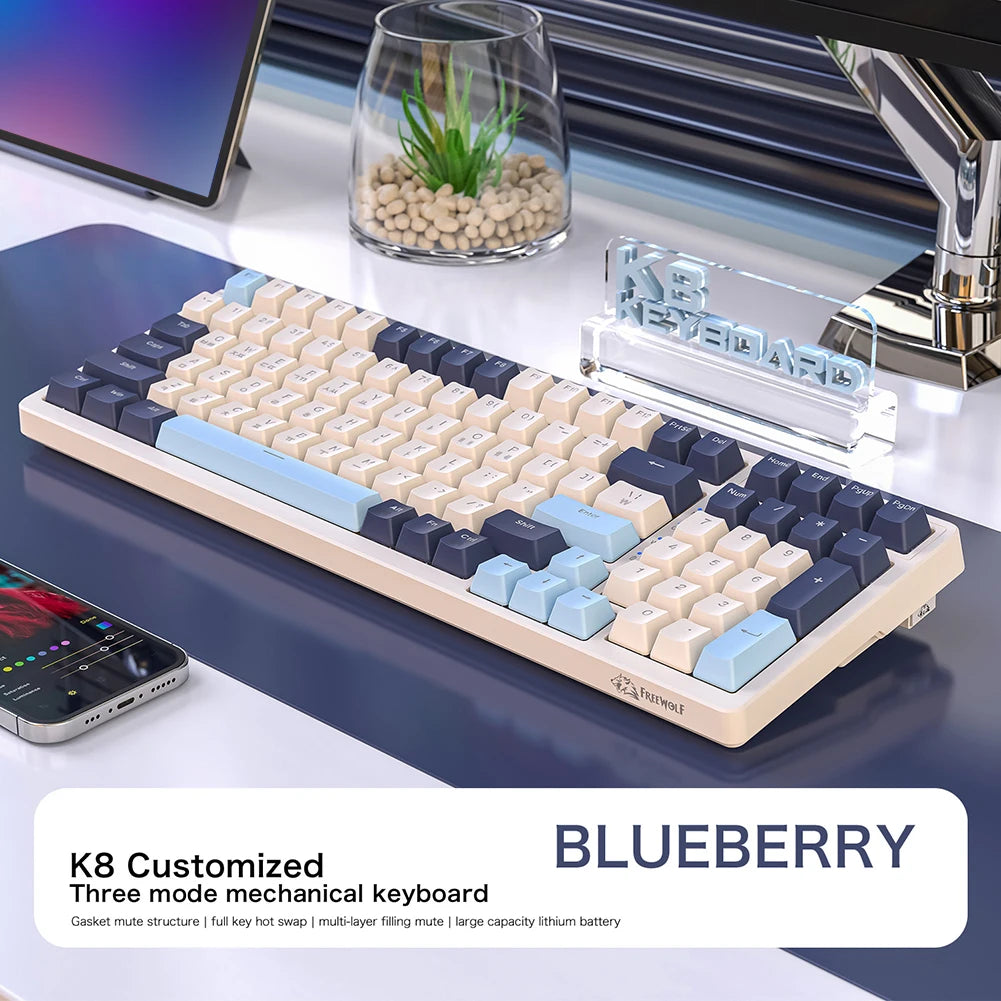 Wireless Mechanical Keyboard 100-Key
