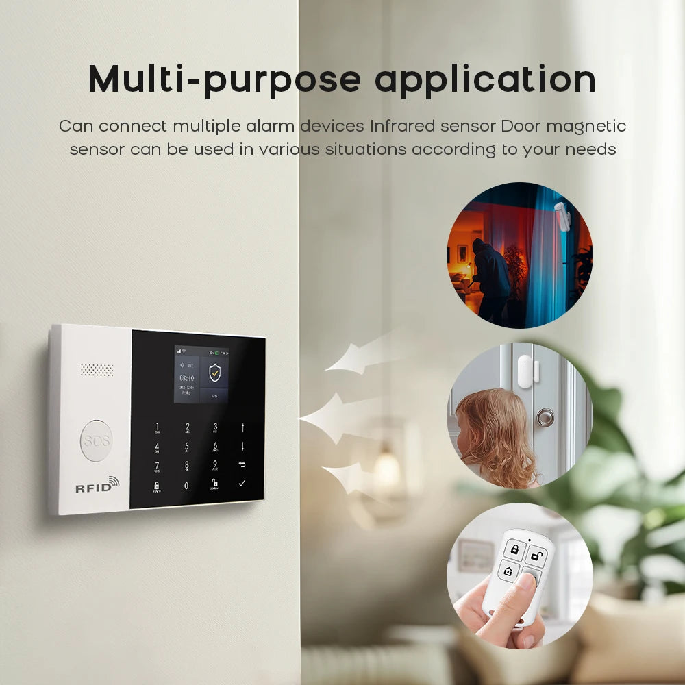 Tuya Smart GSM WiFi Home Alarm