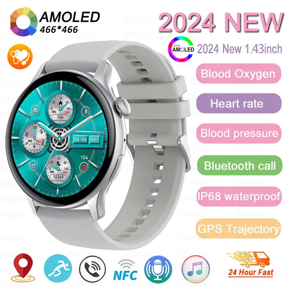 2024 GPS AMOLED Smartwatch for Women