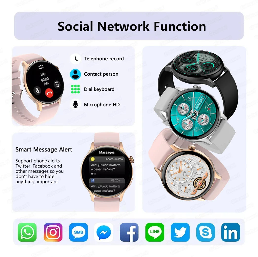 2024 GPS AMOLED Smartwatch for Women
