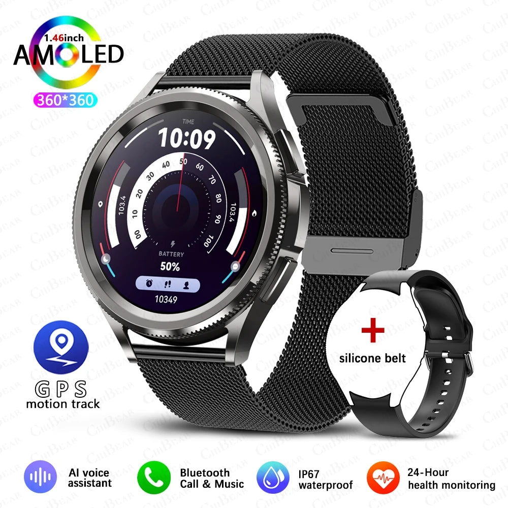 Smart Watch 6 Classic Bluetooth Call Fitness & Health Tracker