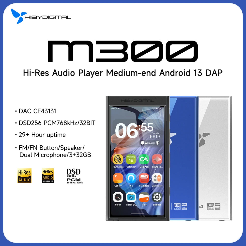 Digital M300 Android 13 Music Player
