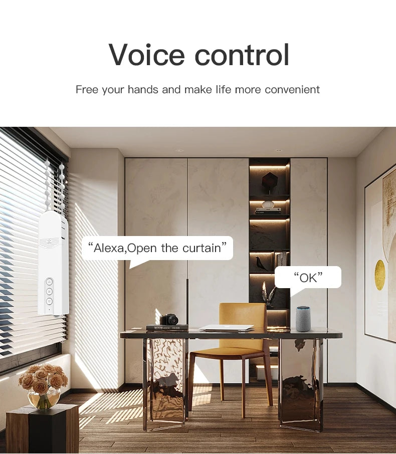 Tuya WiFi Smart Blind Motor for Electric Roller Curtains