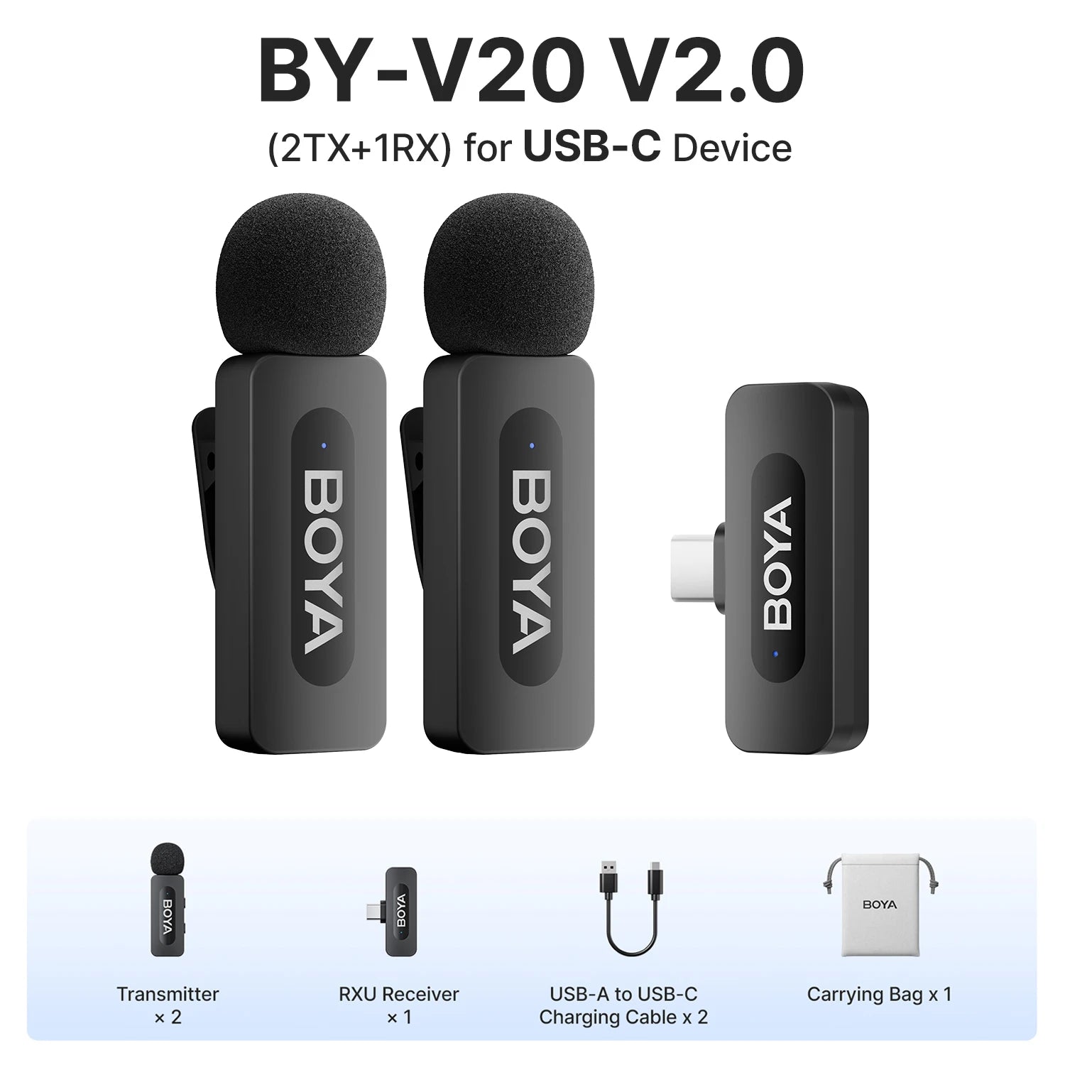 BY-V3 Wireless Lavalier Microphone