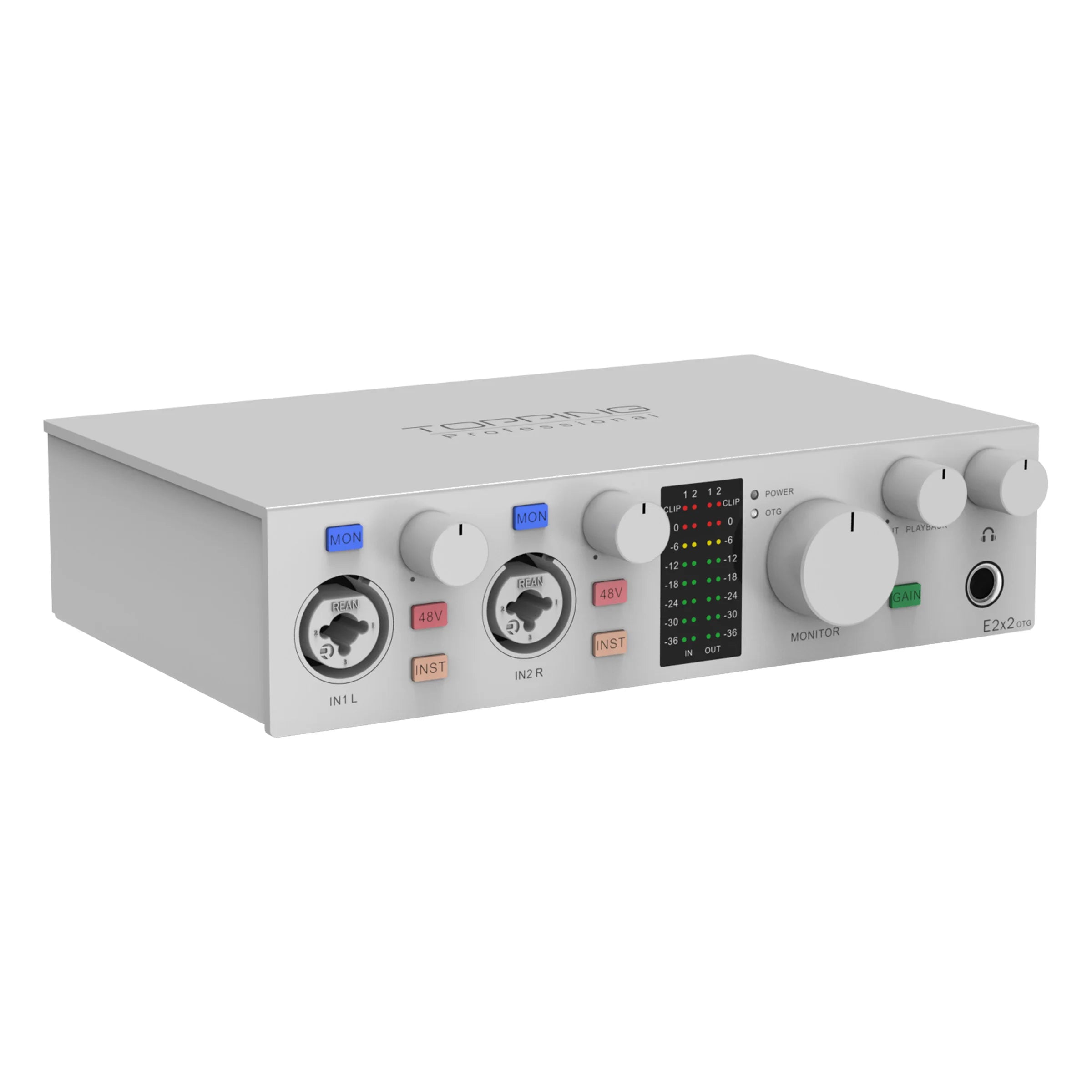 TOPPING E2x2 OTG Professional Audio Interface 2 In 2 Out