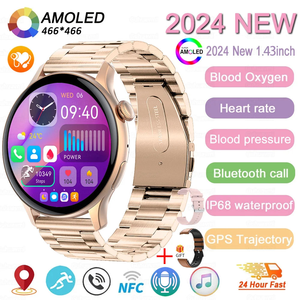 2024 GPS AMOLED Smartwatch for Women