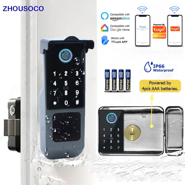 Tuya WiFi Fingerprint Smart Door Lock