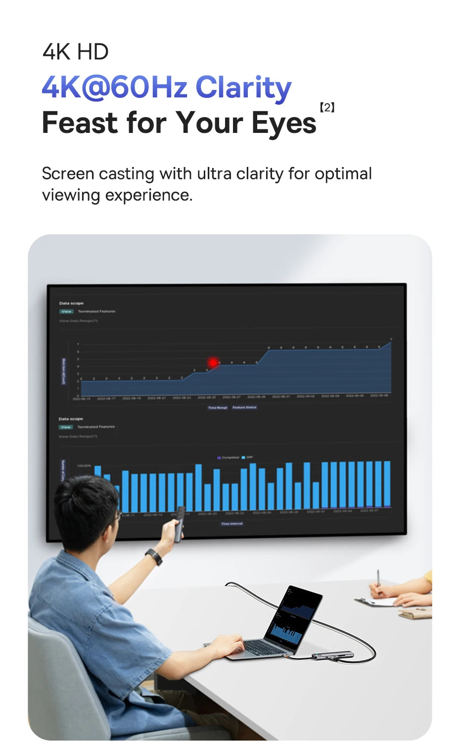 Baseus 4K 60Hz USB-C Hub with Ethernet & 100W PD Adapter