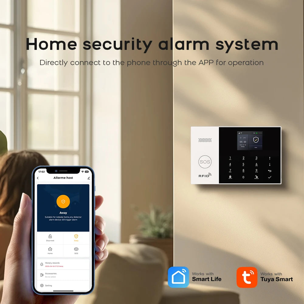 Tuya Smart GSM WiFi Home Alarm