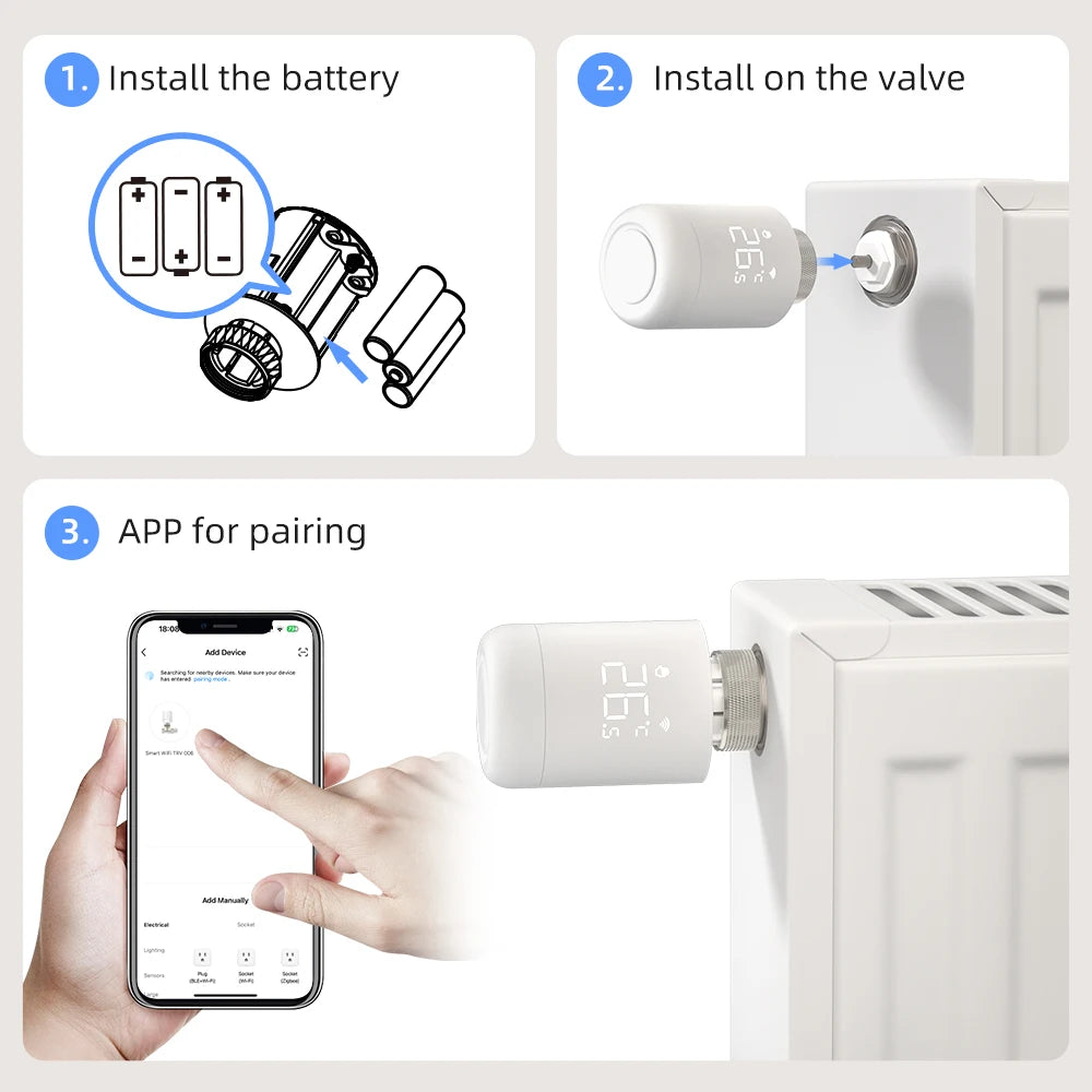 Tuya WiFi TRV Radiator Valve